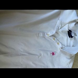 White Long Sleeve Polo